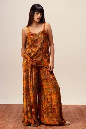 Abstract Print Cami Top & Pants