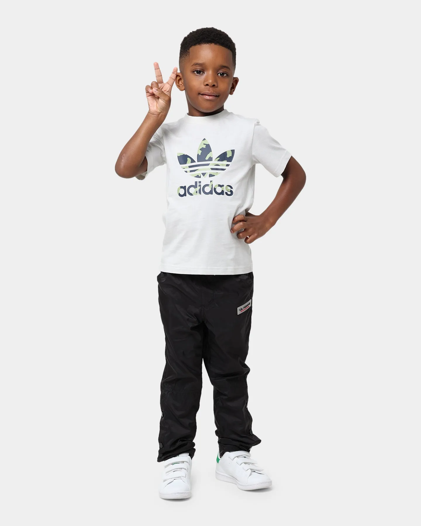 Adidas Kids' Camo Graphic T-Shirt Orbit Grey