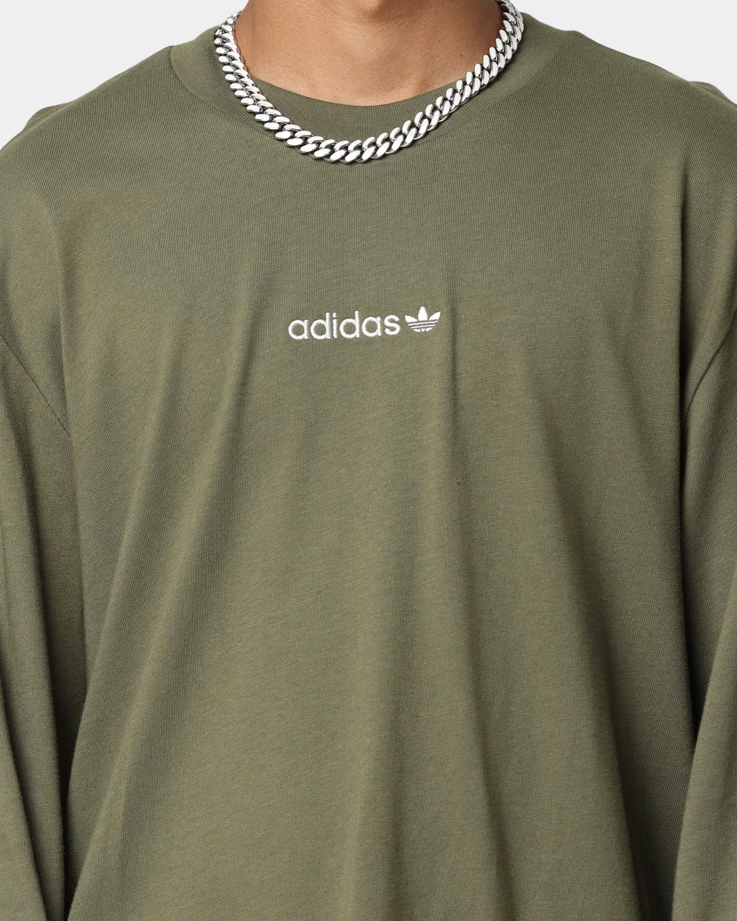 Adidas Long Sleeve Graphic T-Shirt Craft Khaki