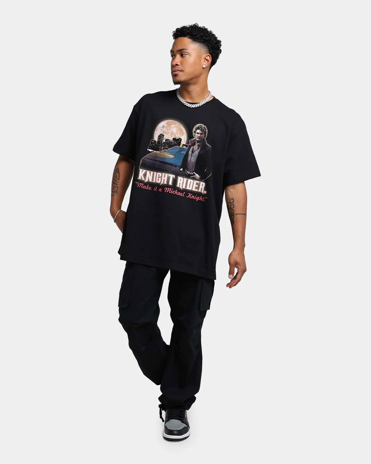 American Thrift X Knight Rider Make It Michael Knight T-Shirt Black