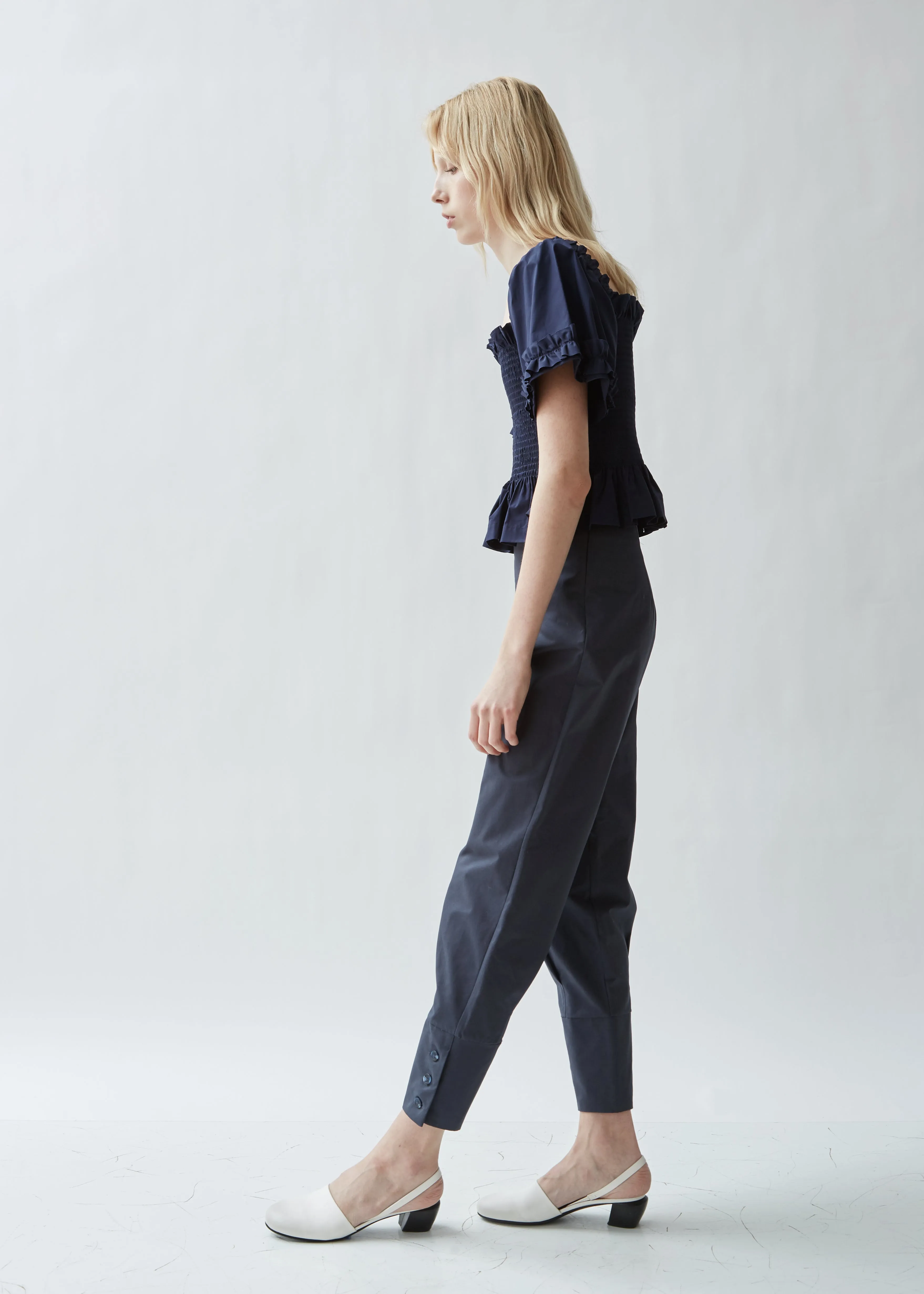 Archie Tapered Cotton Trousers