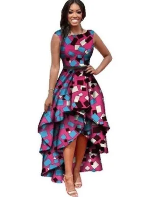 Asym Tiered Maxi Dress