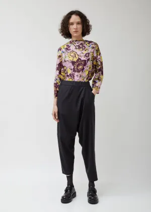Asymmetric C Organic Wool Pants