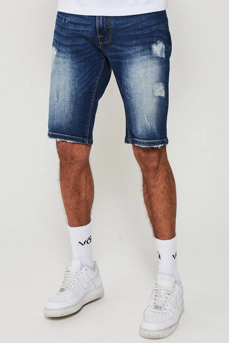 Barlow Denim Short - Mid Blue