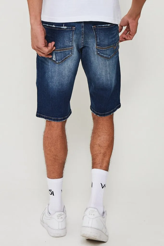 Barlow Denim Short - Mid Blue