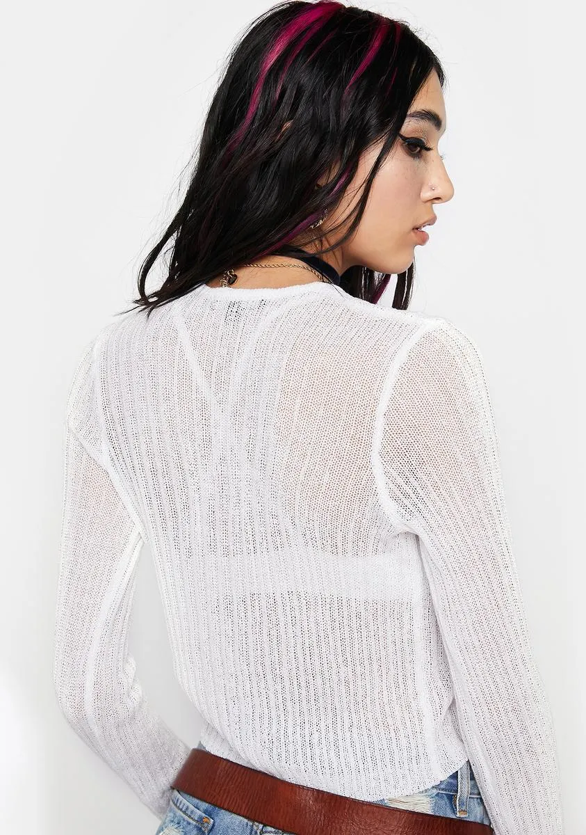Blanc Bring It On Back Cardigan