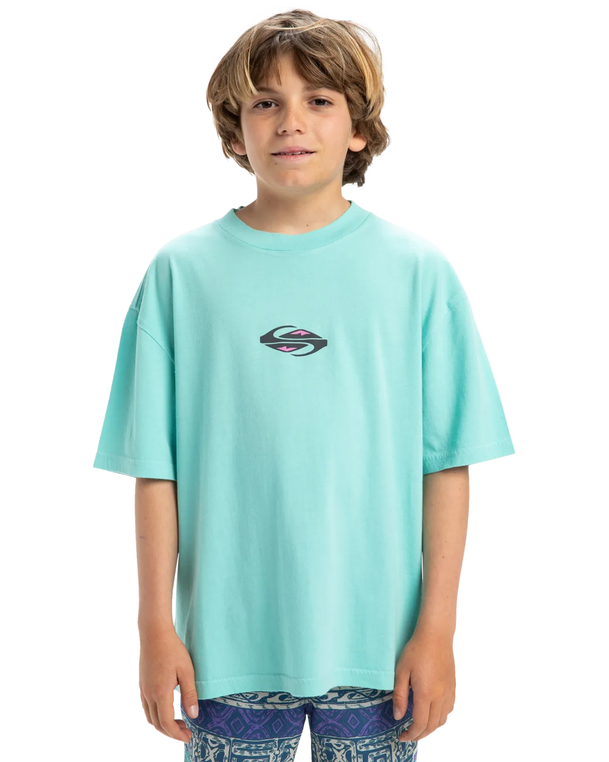 Boys Global Heat T-Shirt in Aqua Sky