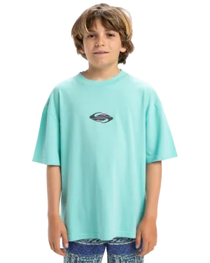 Boys Global Heat T-Shirt in Aqua Sky