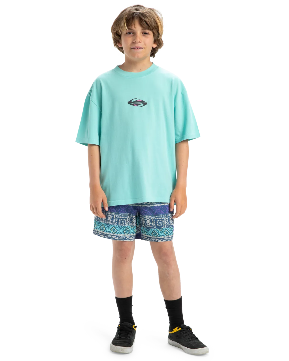 Boys Global Heat T-Shirt in Aqua Sky