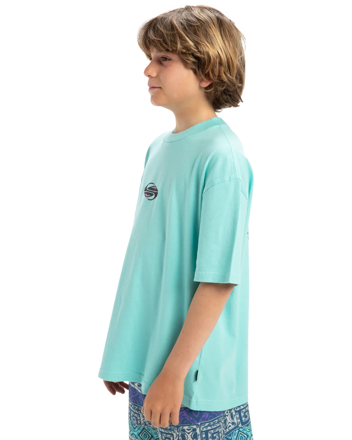 Boys Global Heat T-Shirt in Aqua Sky