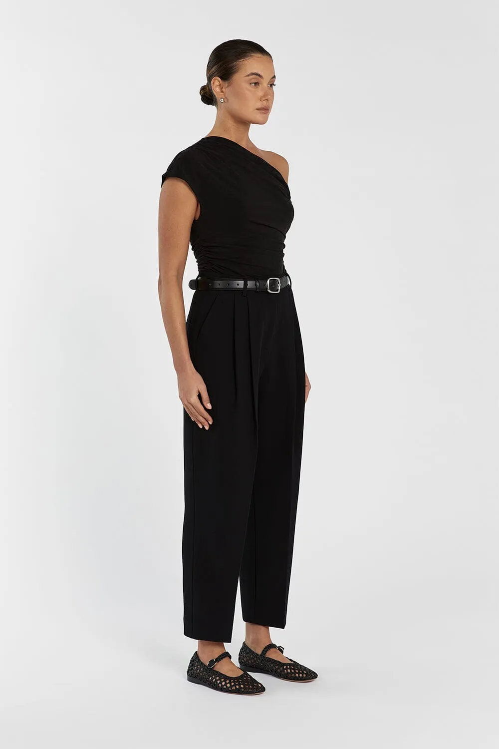 CAREY BLACK TAPERED PANT