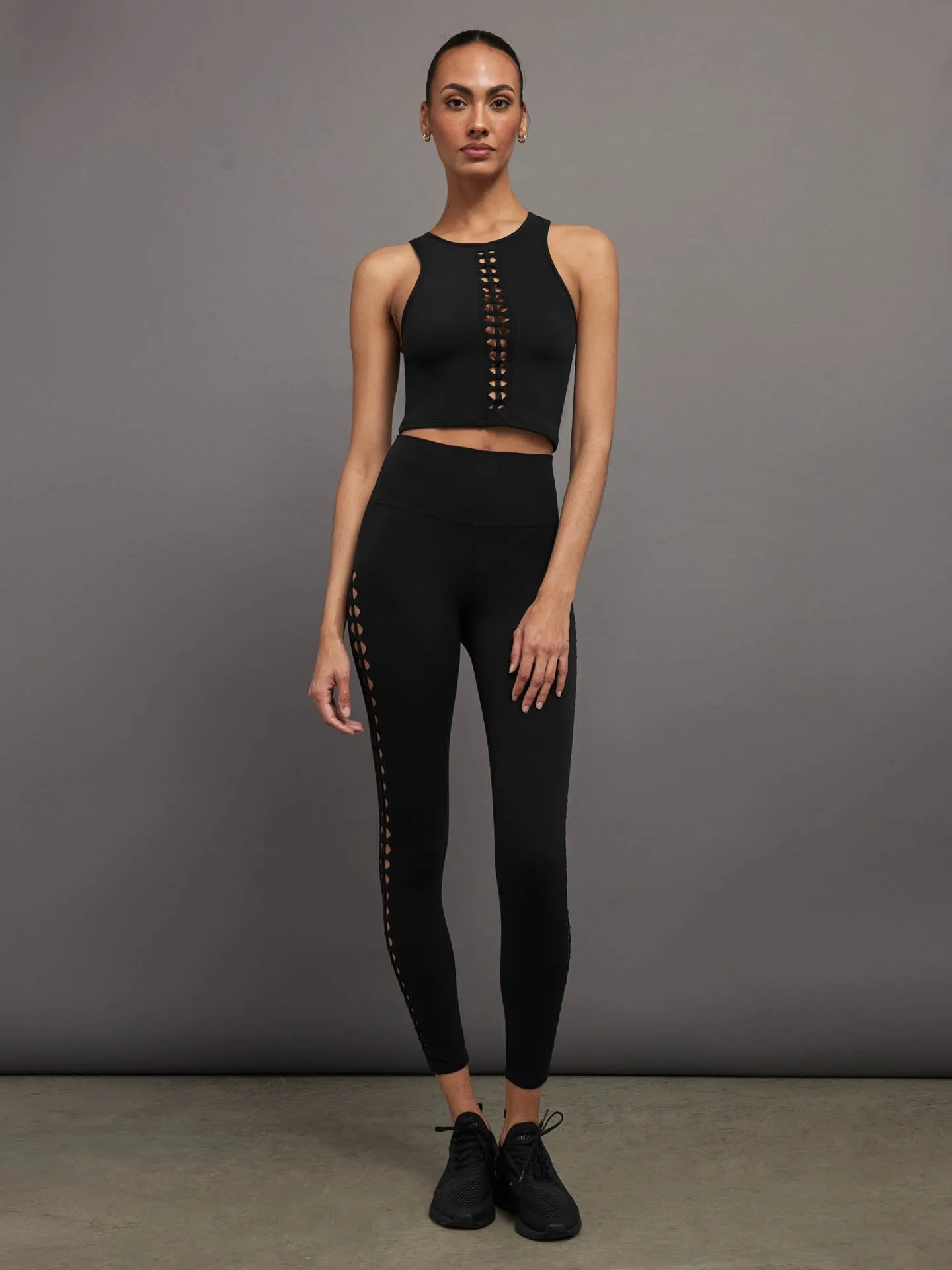 Crochet Tank in Melt - Black
