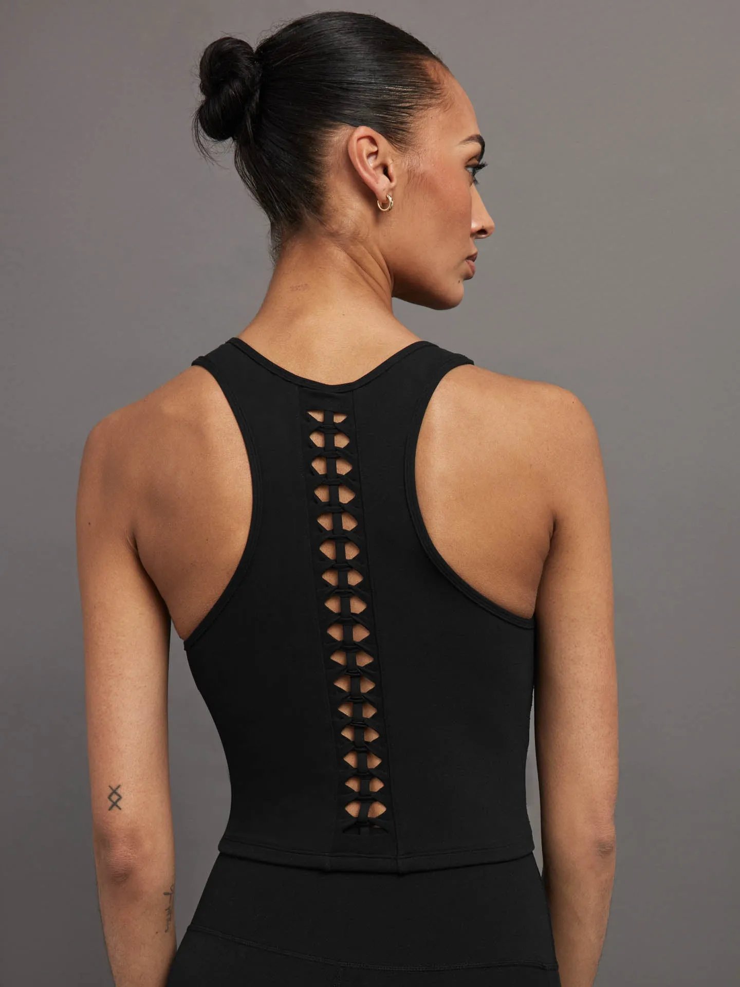 Crochet Tank in Melt - Black