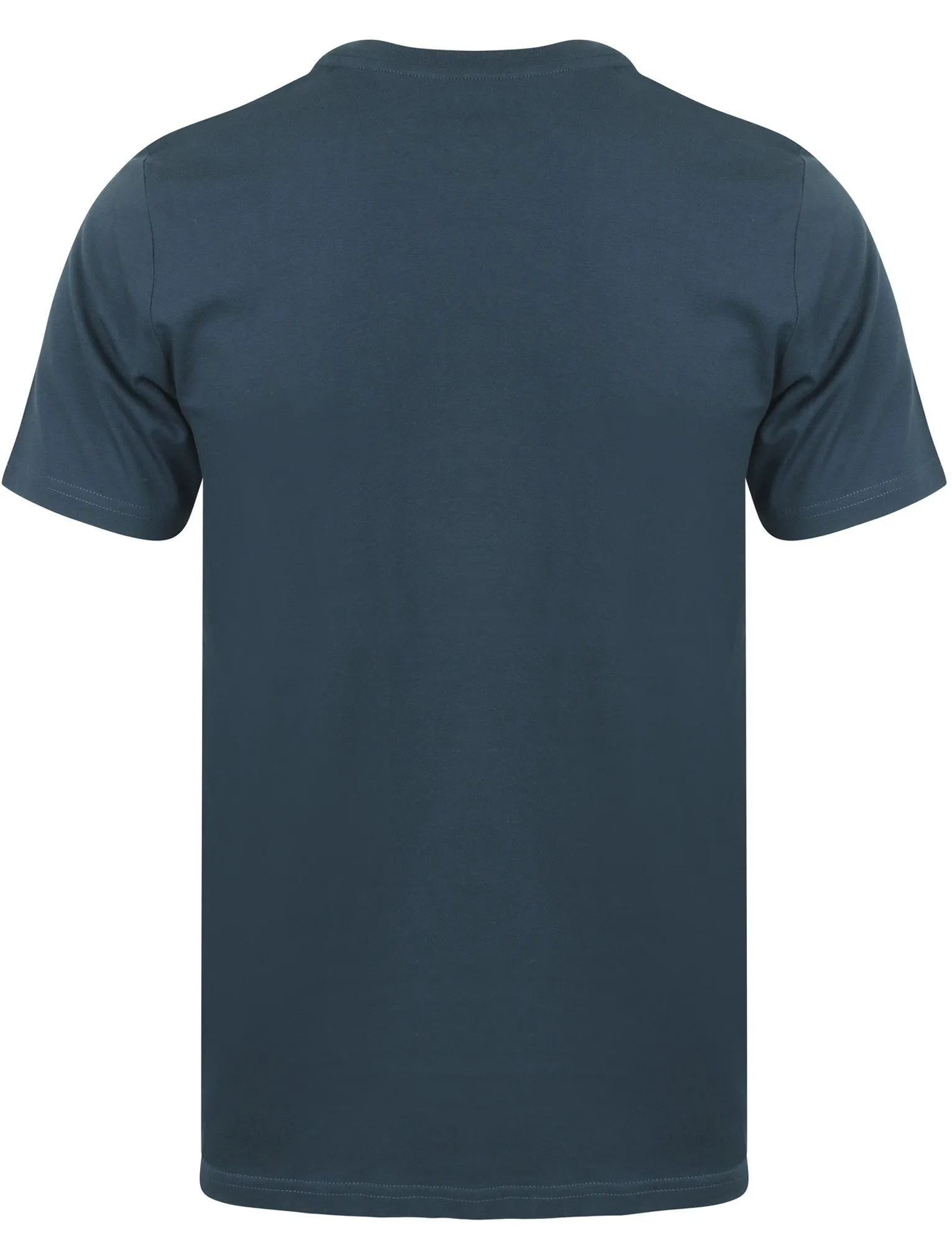 Depalma Motif Cotton Crew Neck T-Shirt In Dark Denim - Tokyo Laundry