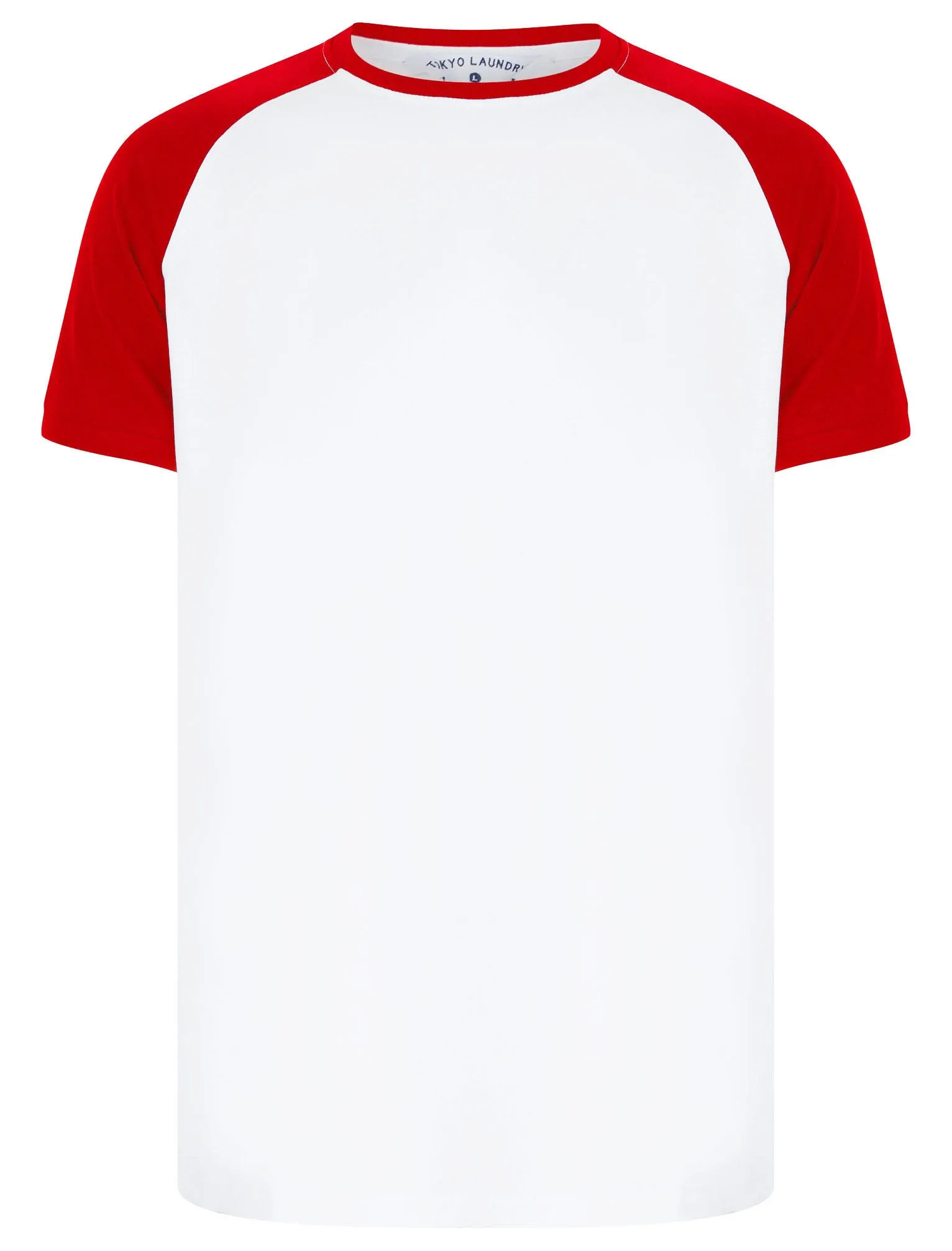 Dunswell (3 Pack) Raglan Sleeve Cotton Jersey Basic T-Shirt Set In Red / Blue / Grey Marl - Tokyo Laundry