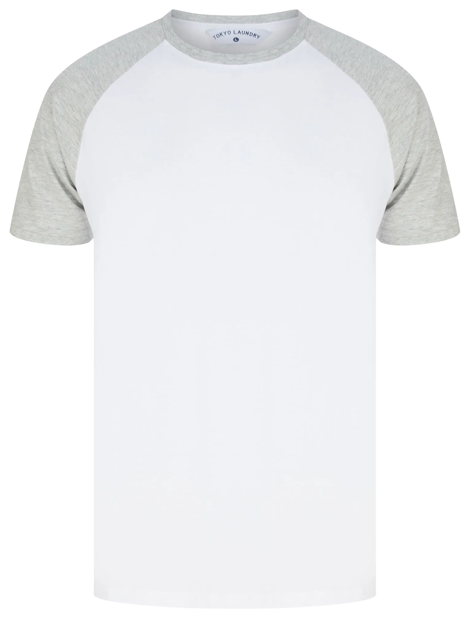 Dunswell (3 Pack) Raglan Sleeve Cotton Jersey Basic T-Shirt Set In Red / Blue / Grey Marl - Tokyo Laundry