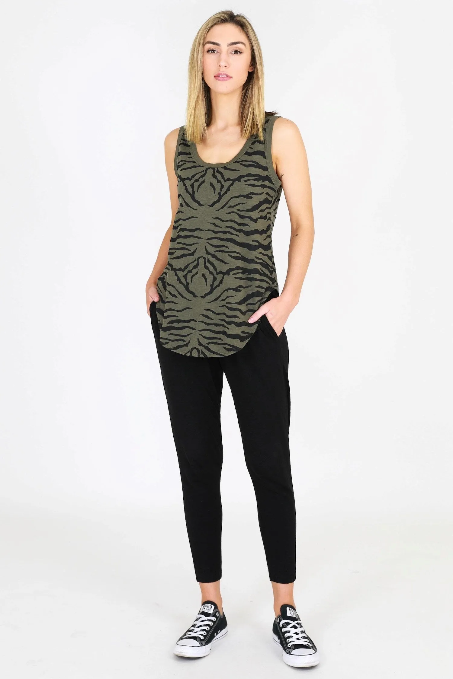 Eloise Zebra Print Tank Top