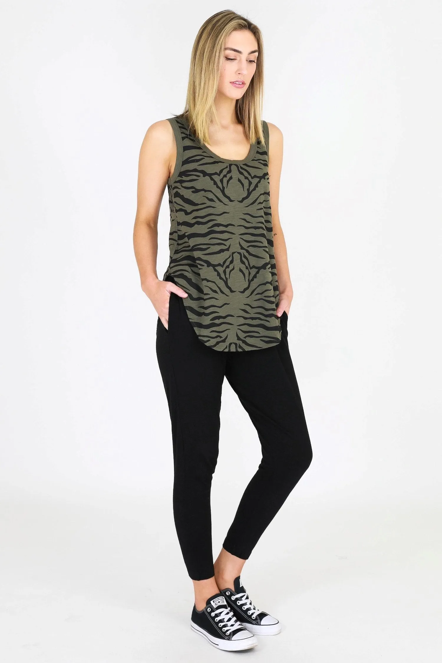 Eloise Zebra Print Tank Top
