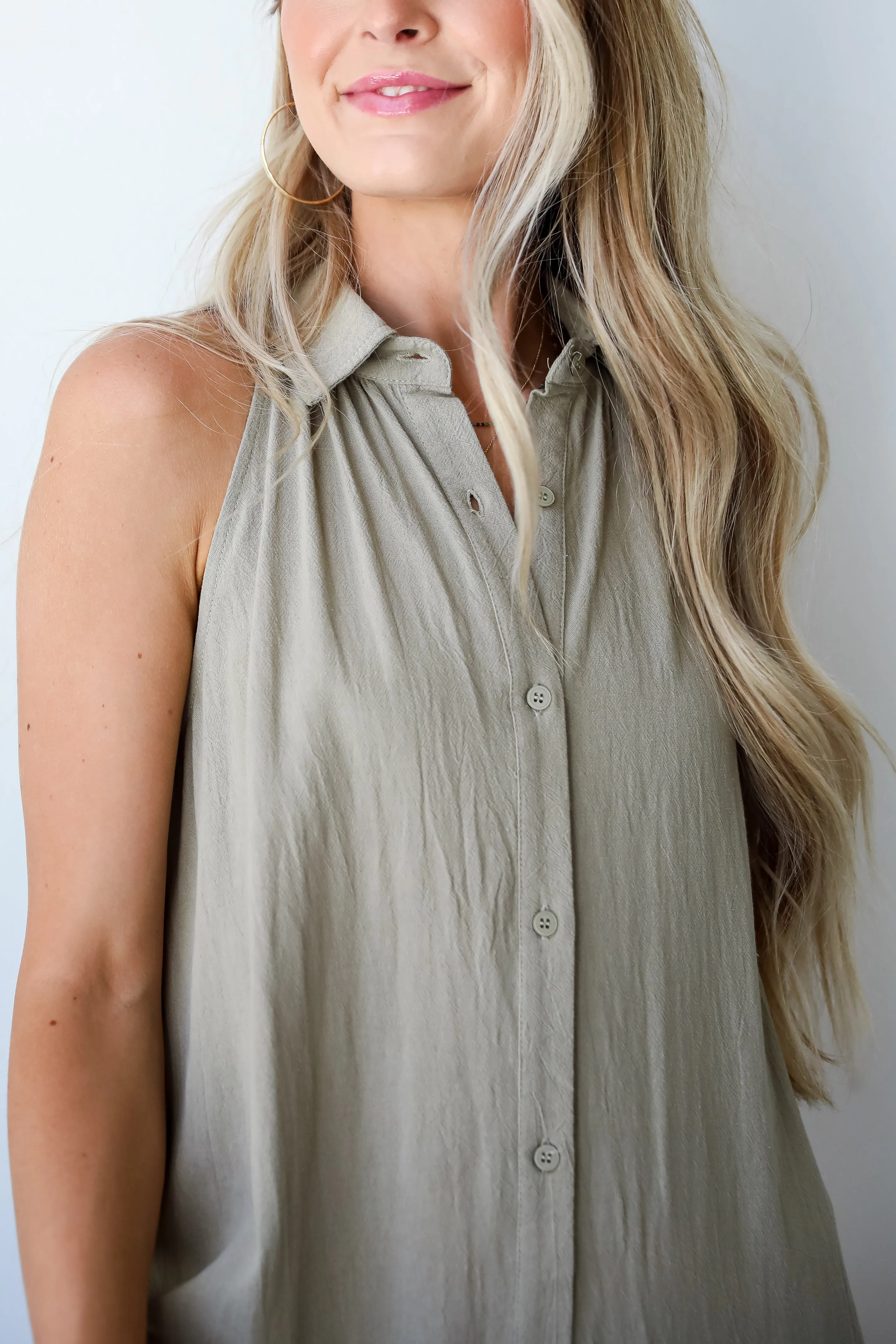 FINAL SALE - Sweet Destiny Light Olive Tiered Midi Dress
