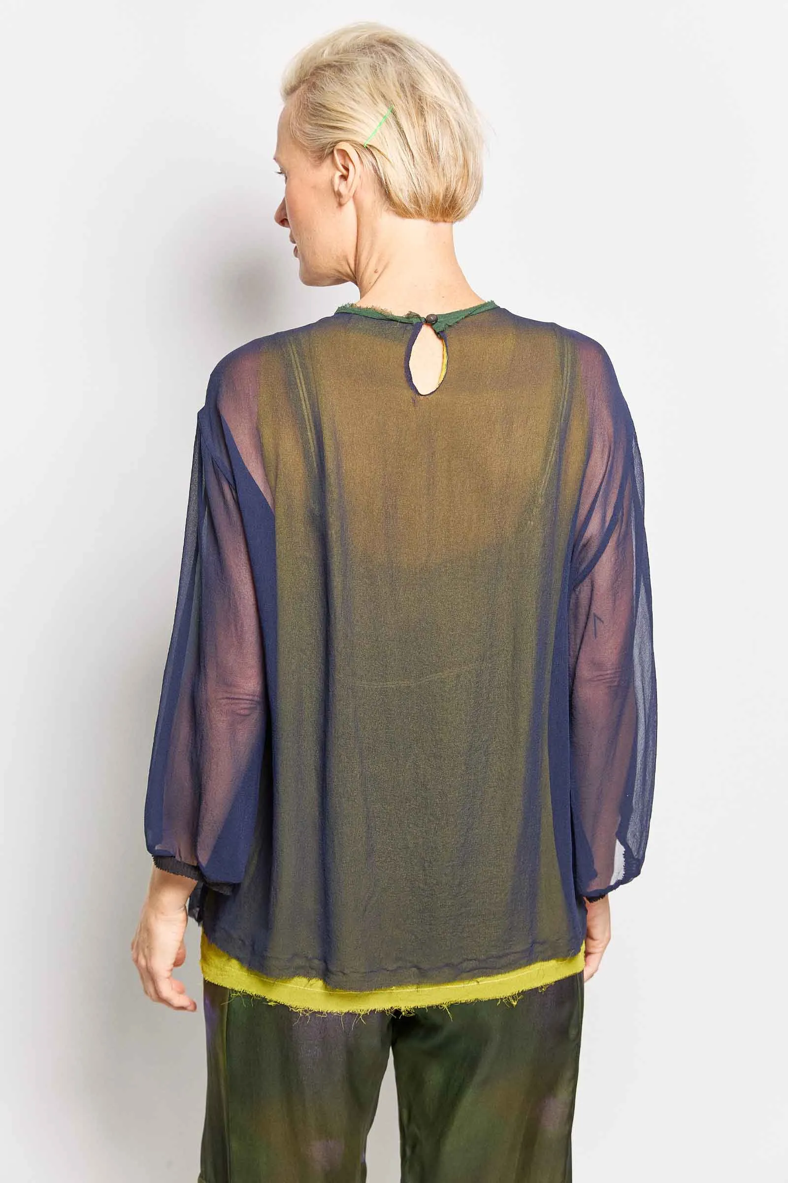 george silk georgette tee