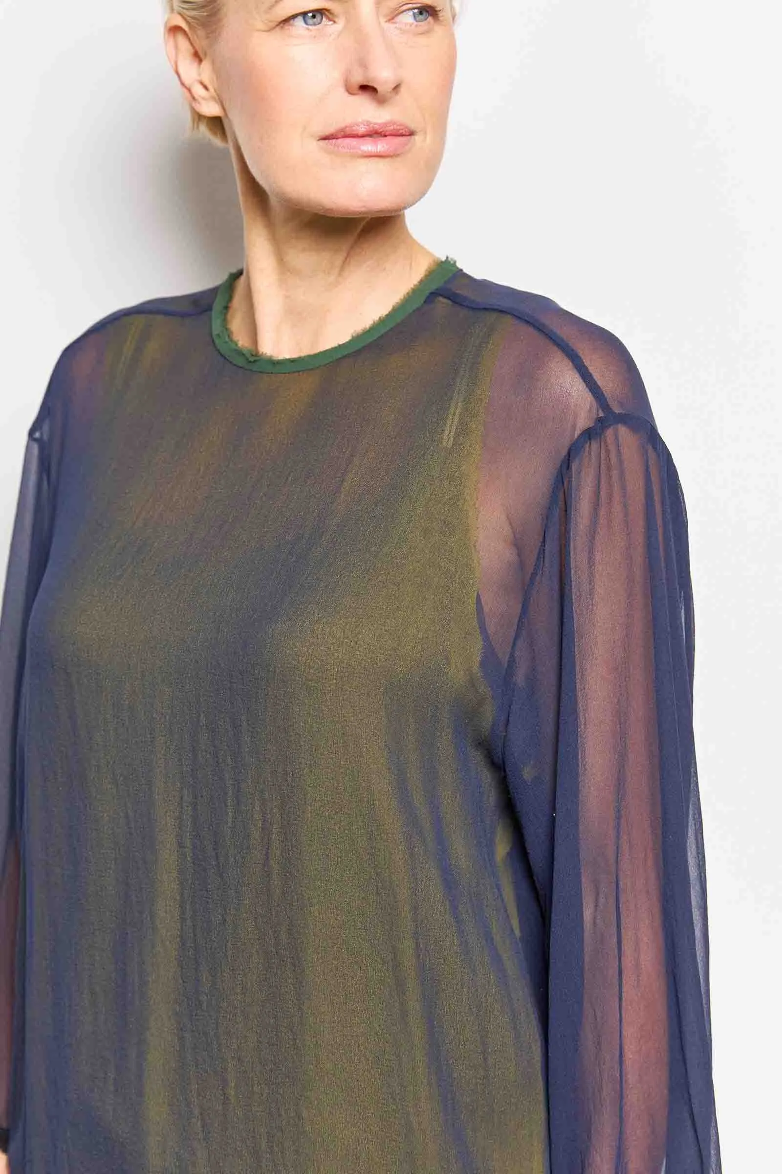 george silk georgette tee
