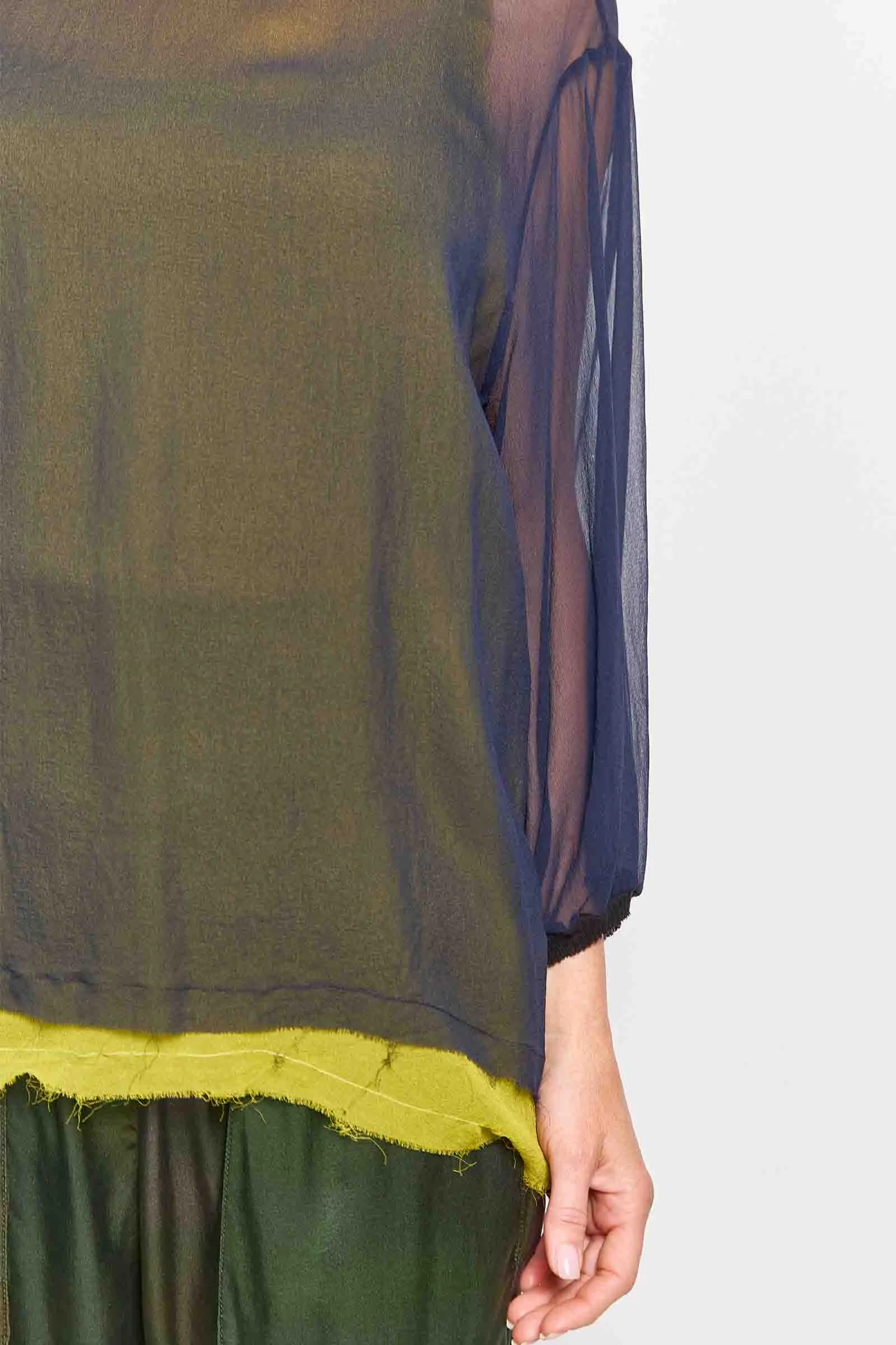 george silk georgette tee