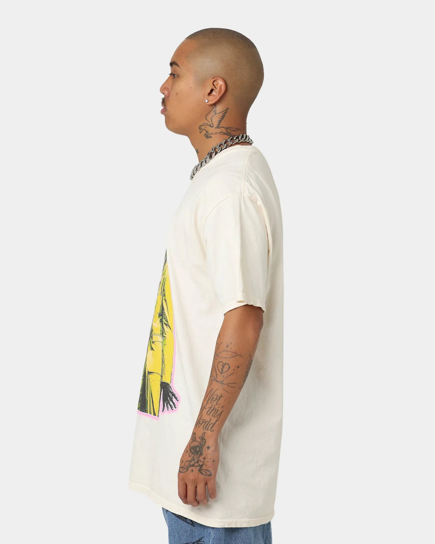 Goat Crew Bob Cut Skelly T-Shirt Off White