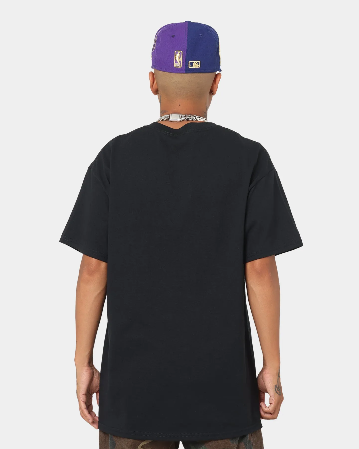 Goat Crew Drip Logo T-Shirt Black/Yellow/Purple