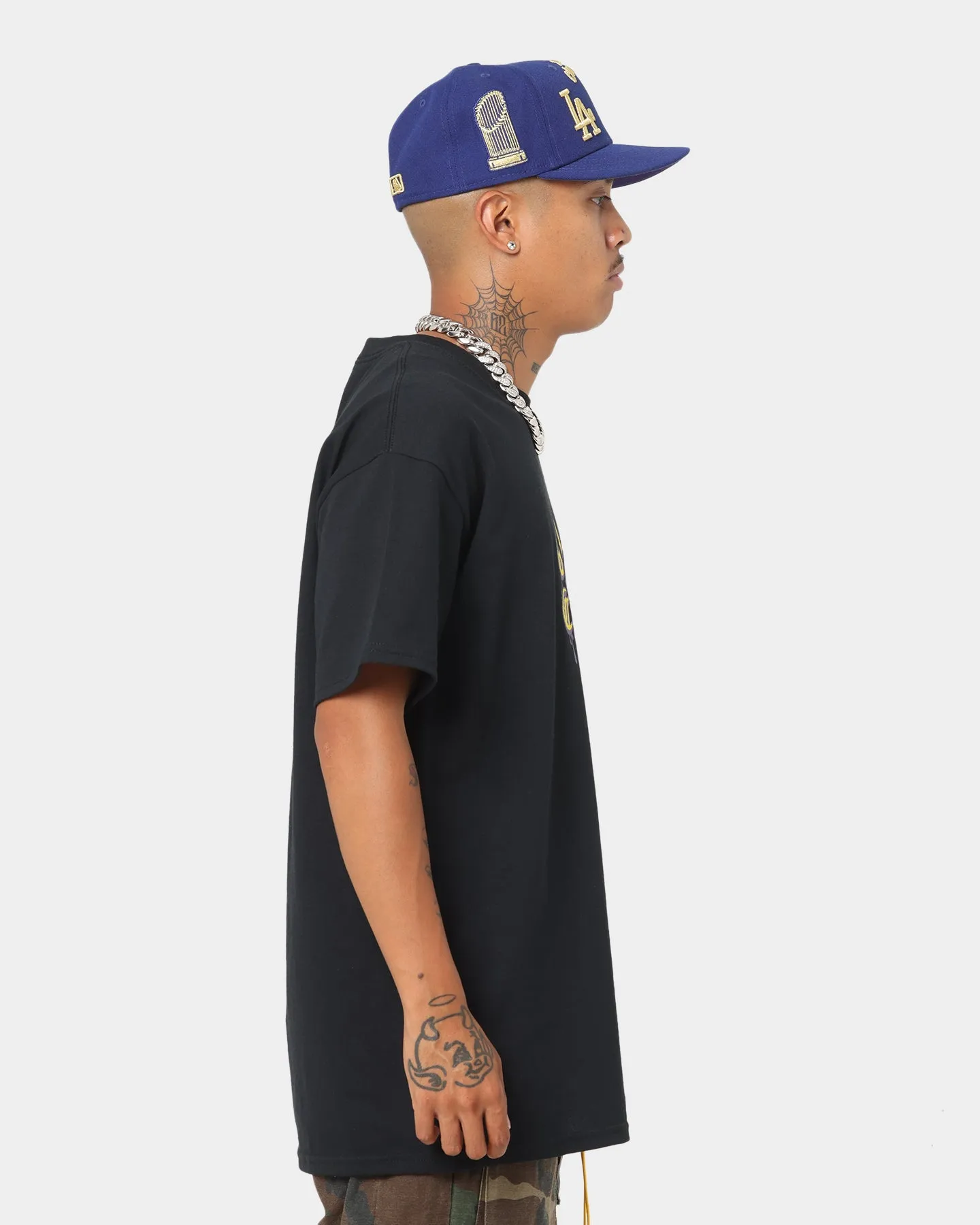Goat Crew Drip Logo T-Shirt Black/Yellow/Purple