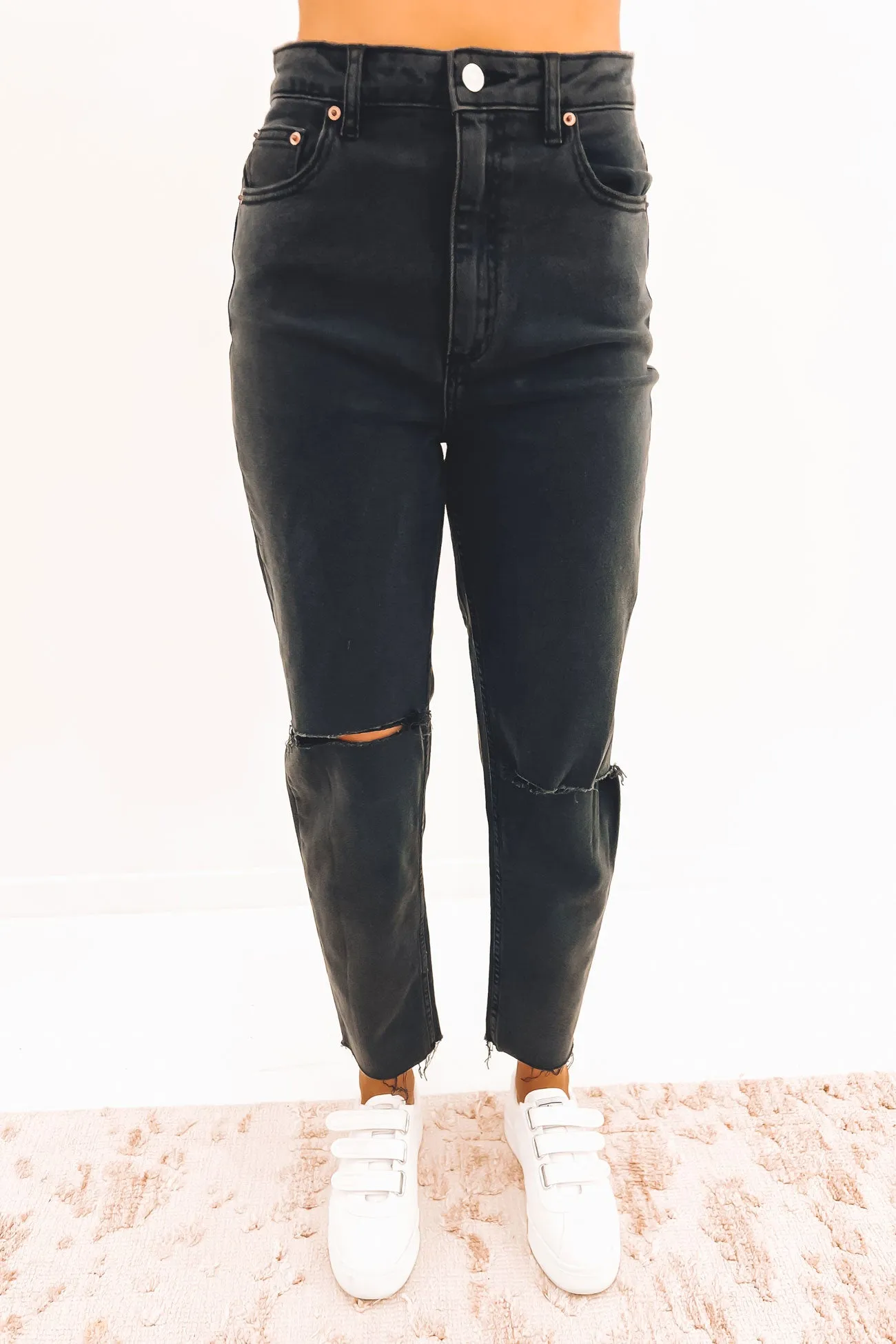 High Moms Slim Jean Infinity Rip