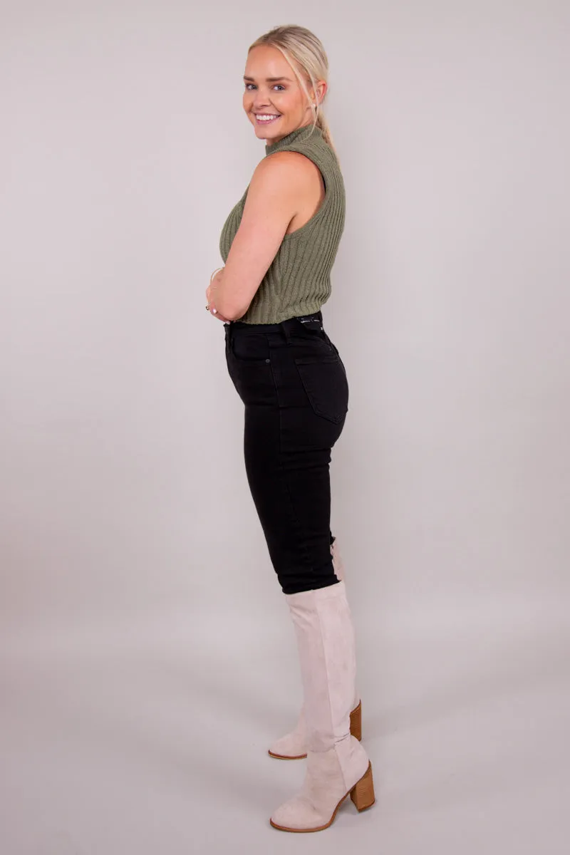 Inner Beauty Top- Olive - Large - FINAL SALE