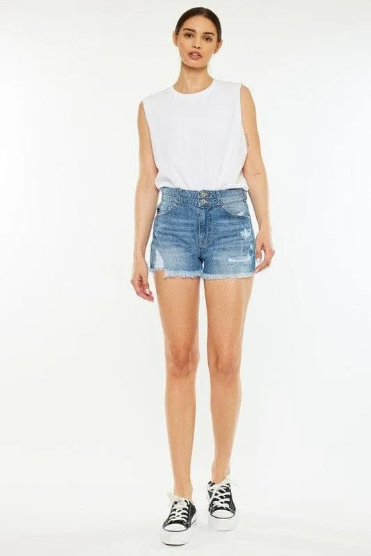 Kan Can USA High Rise Mom Shorts