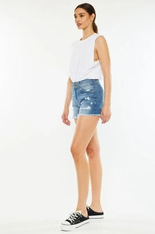 Kan Can USA High Rise Mom Shorts