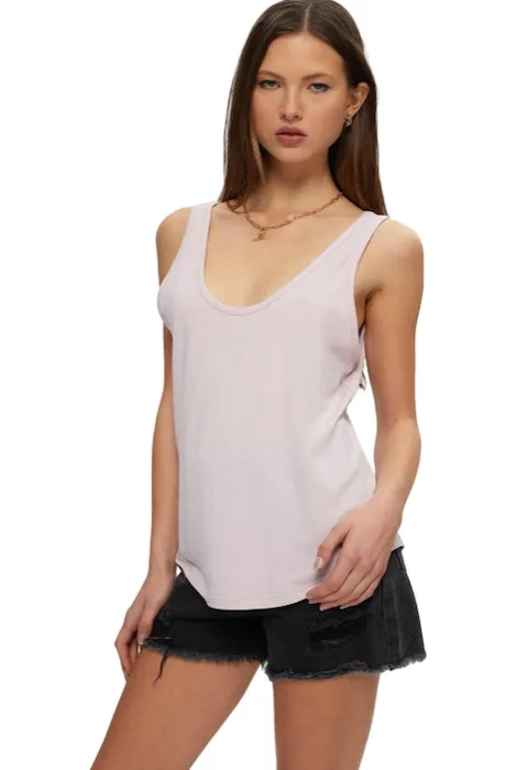 KUWALLA TEE SCOOP TANK SKY PURPLE