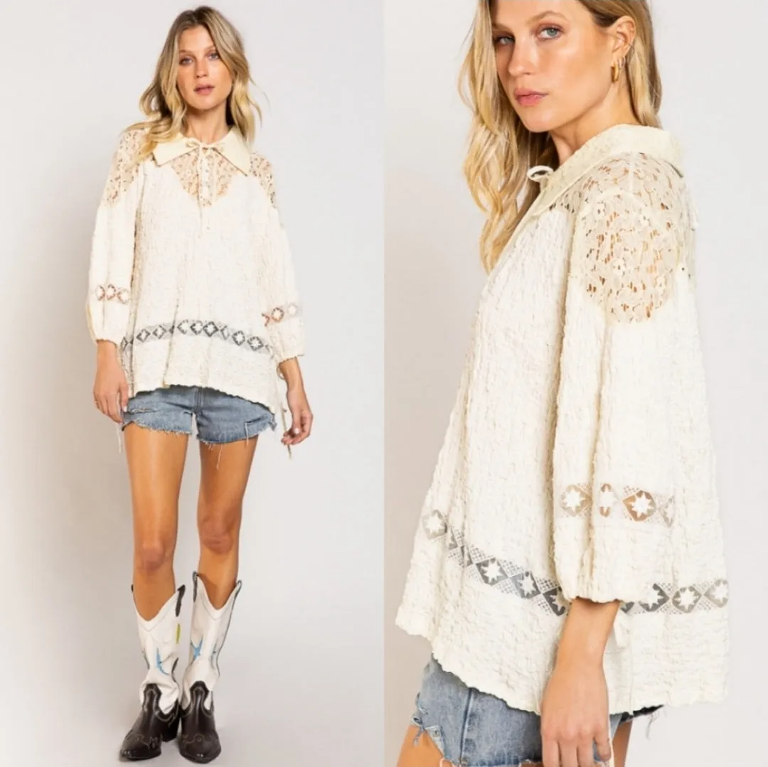 Lace Detailed Blouse