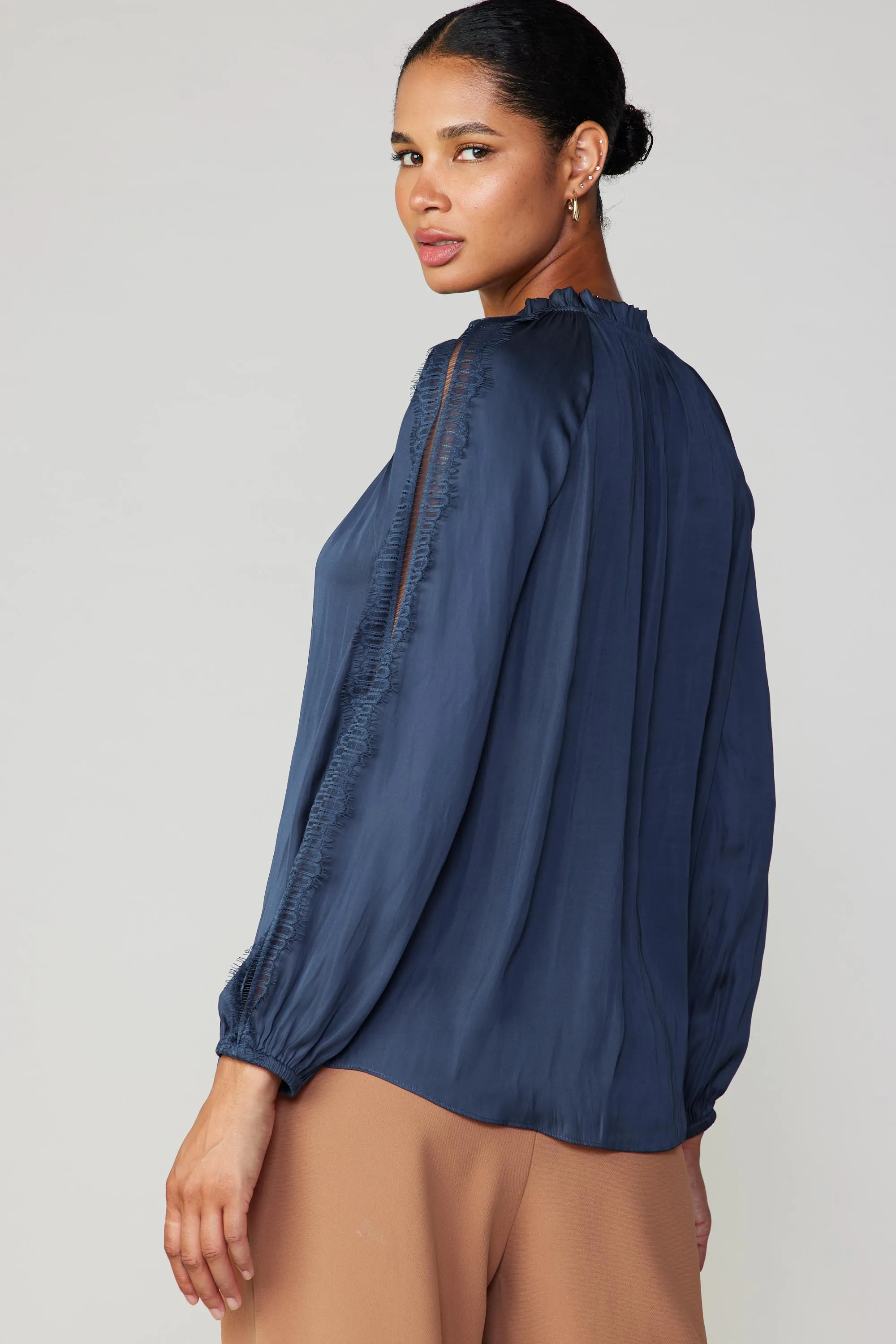 Lace Panel Blouse