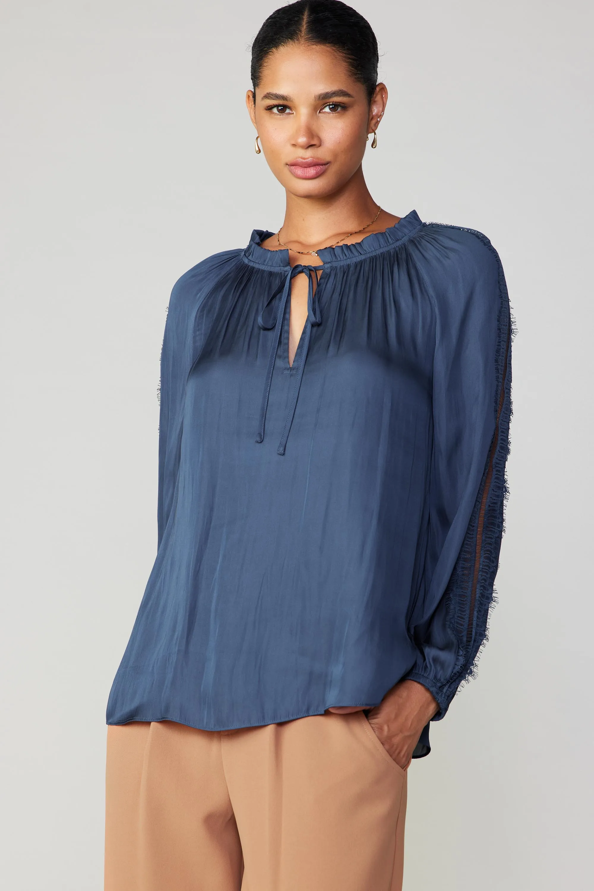 Lace Panel Blouse
