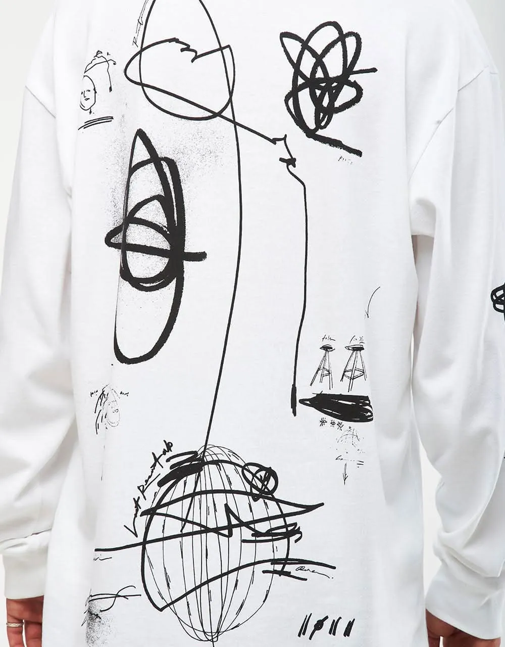 Last Resort AB x Julian Smith Expando L/S T-Shirt - White/Black