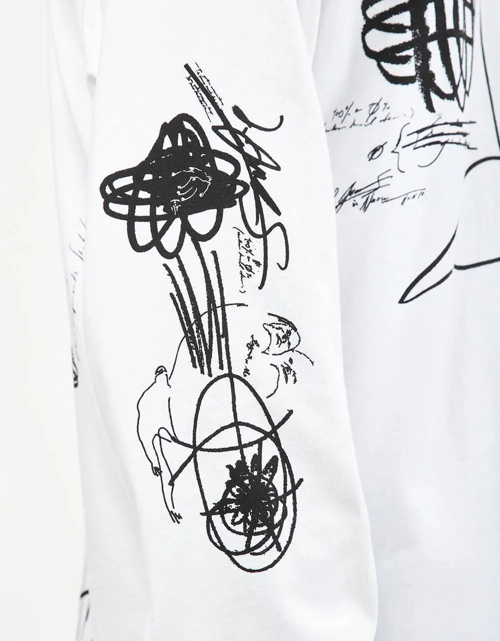 Last Resort AB x Julian Smith Expando L/S T-Shirt - White/Black