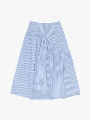 Maeve Midi Skirt - Blue Stripe