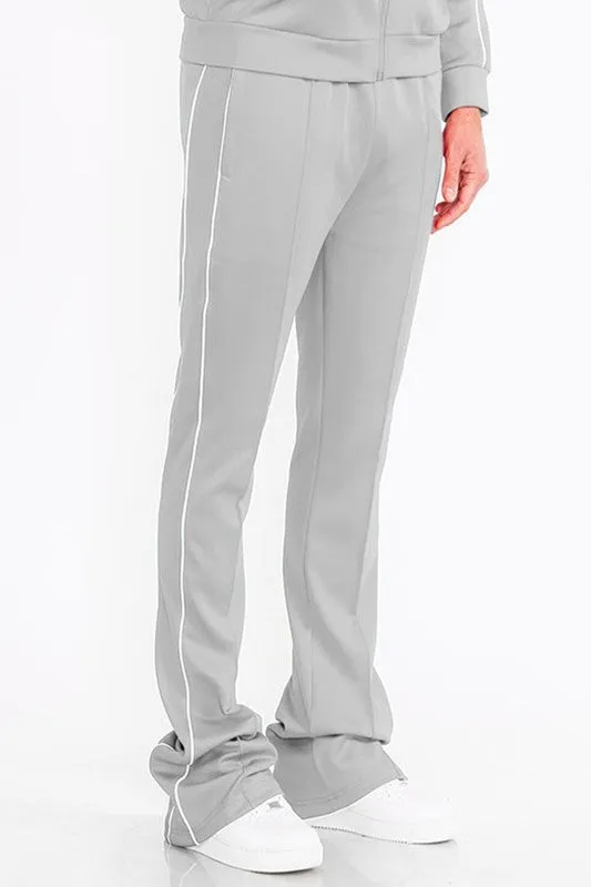 Mens Side Pocket Stacked Flare Pants
