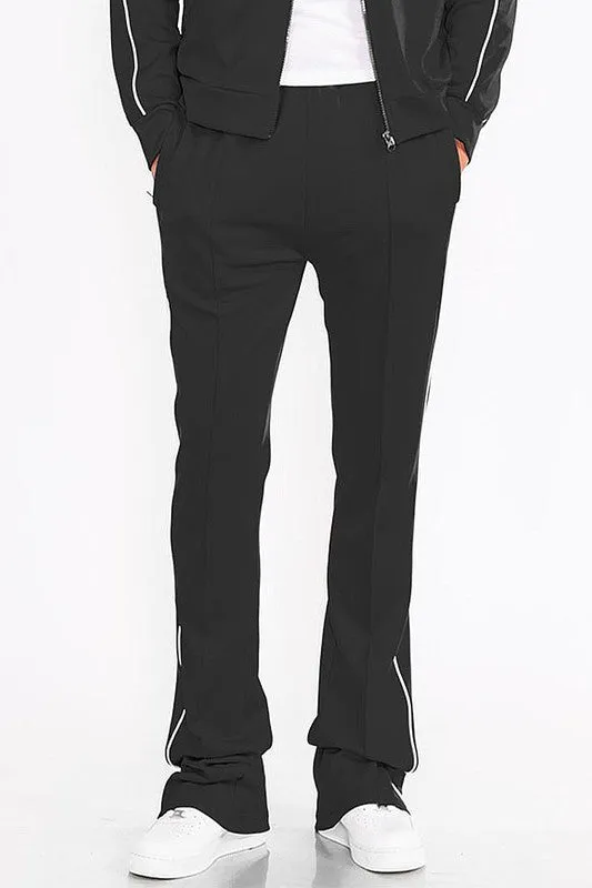 Mens Side Pocket Stacked Flare Pants