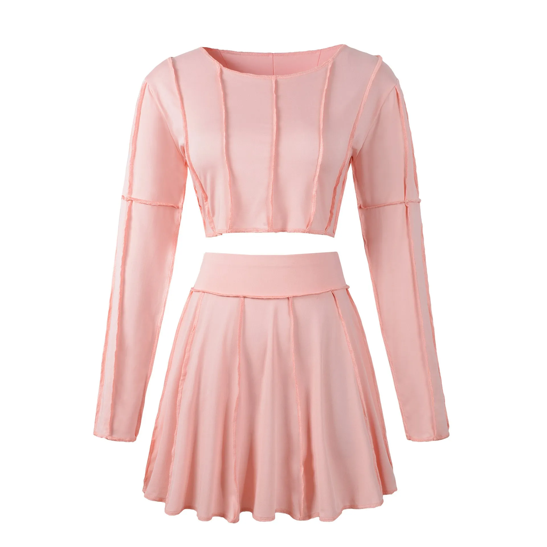 Mini pleated skirt and top set - girl season boutique