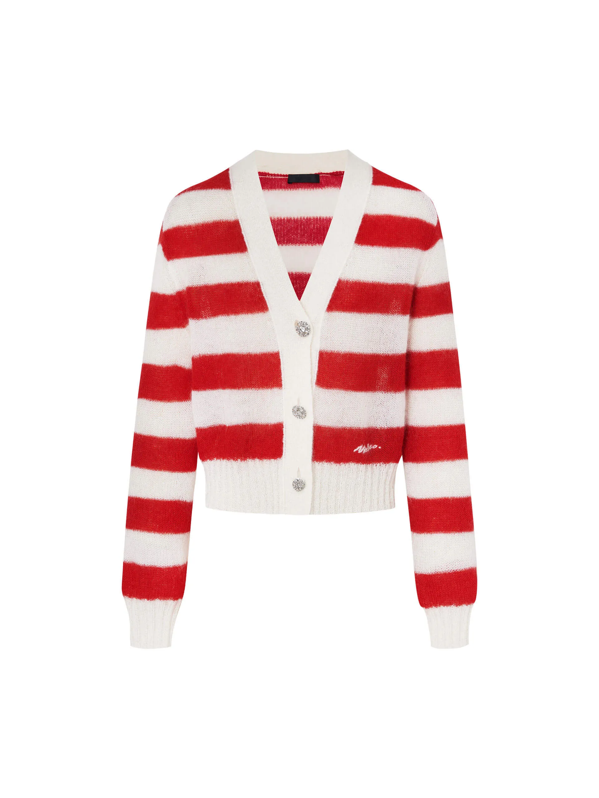 Mohair Blend Knit Cardigan