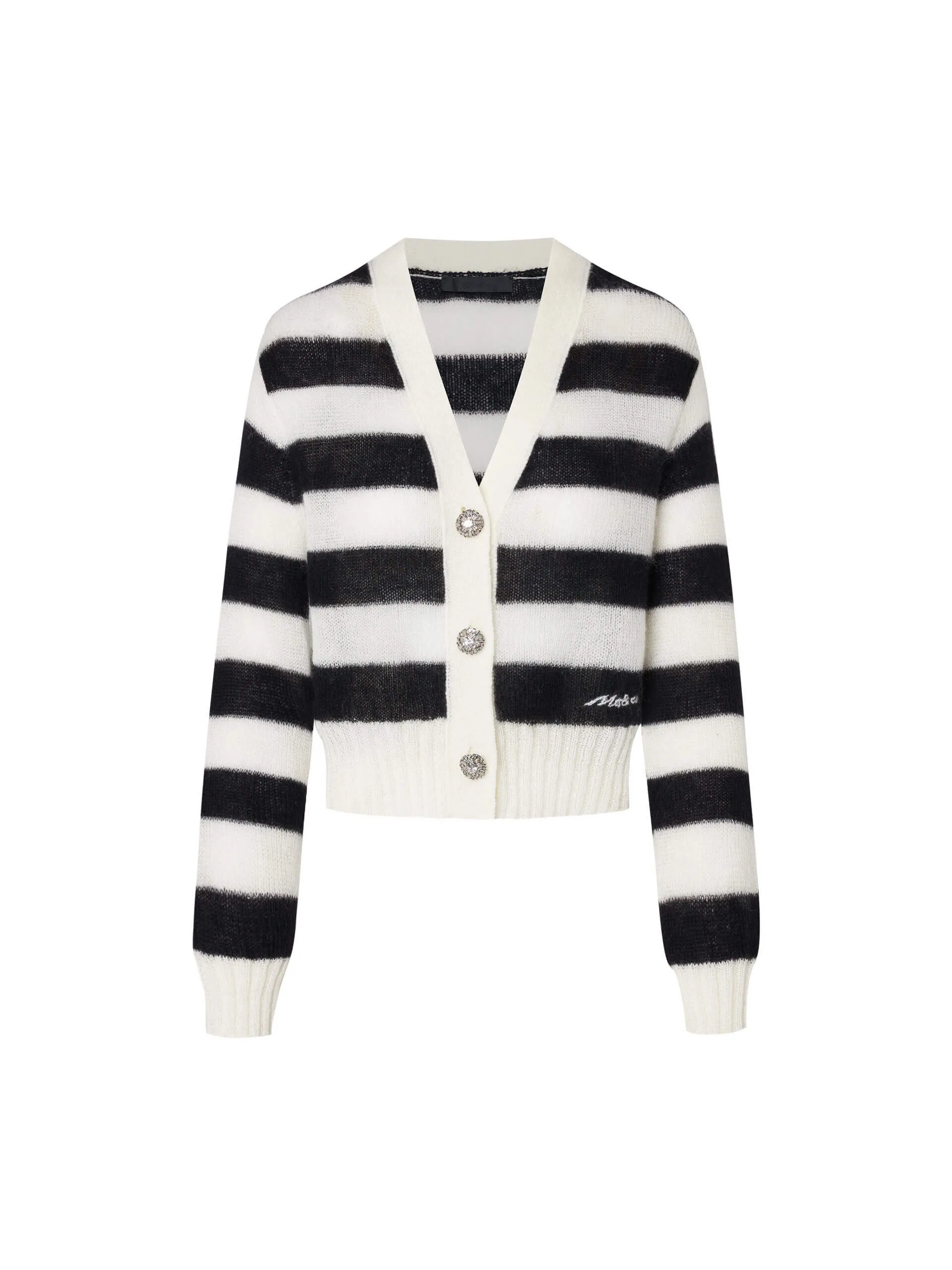 Mohair Blend Knit Cardigan