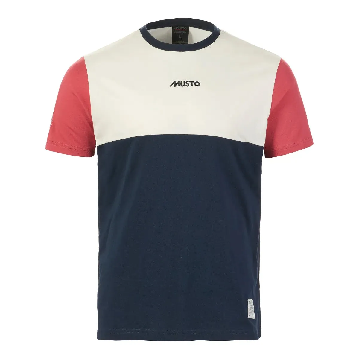 MUSTO MEN'S 64 TRI-COLOUR SHORT-SLEEVE T-SHIRT