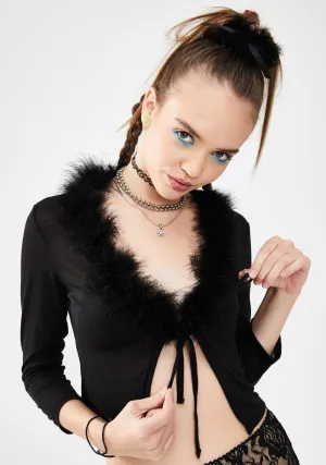 On My Own Cropped Cardigan