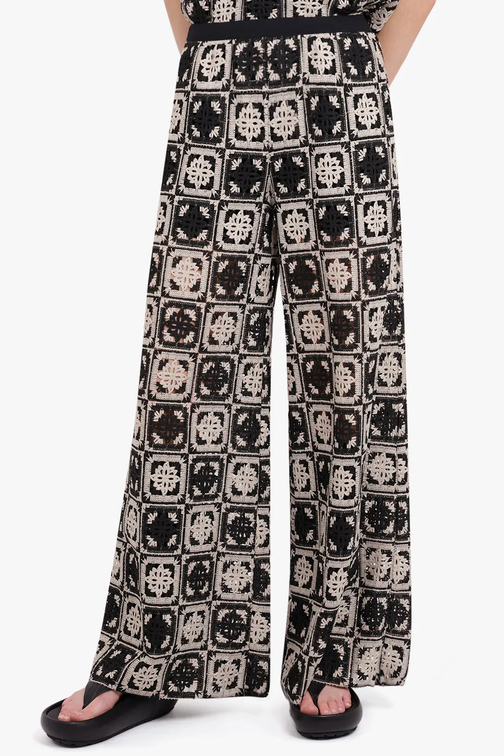 PALAZZO PANTS | MINI TILES MACRAME
