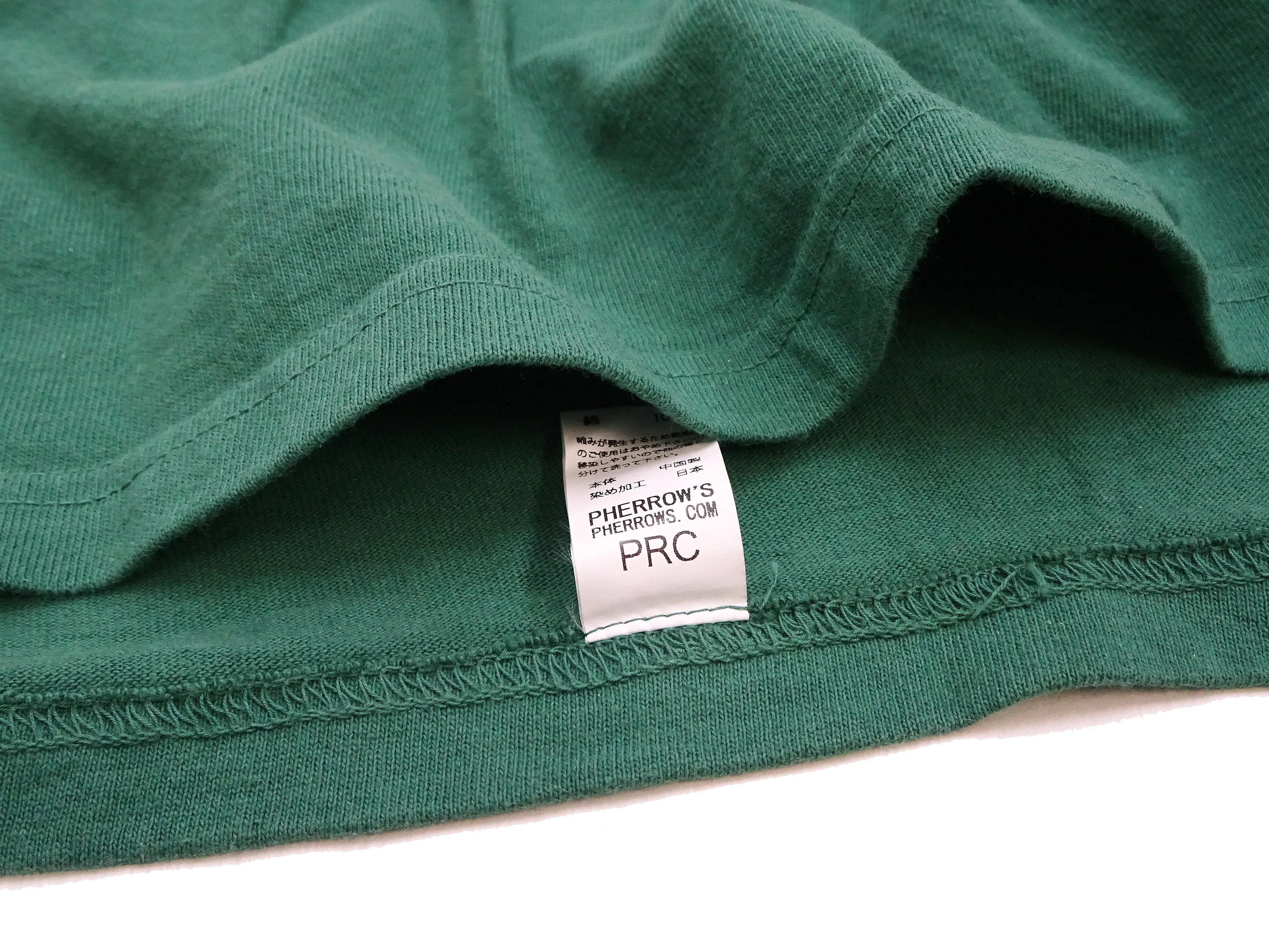 Pherrows T-Shirt Men's Short Sleeve Graphic Print Brand Logo Tee Pherrow's 24S-PT1 Green