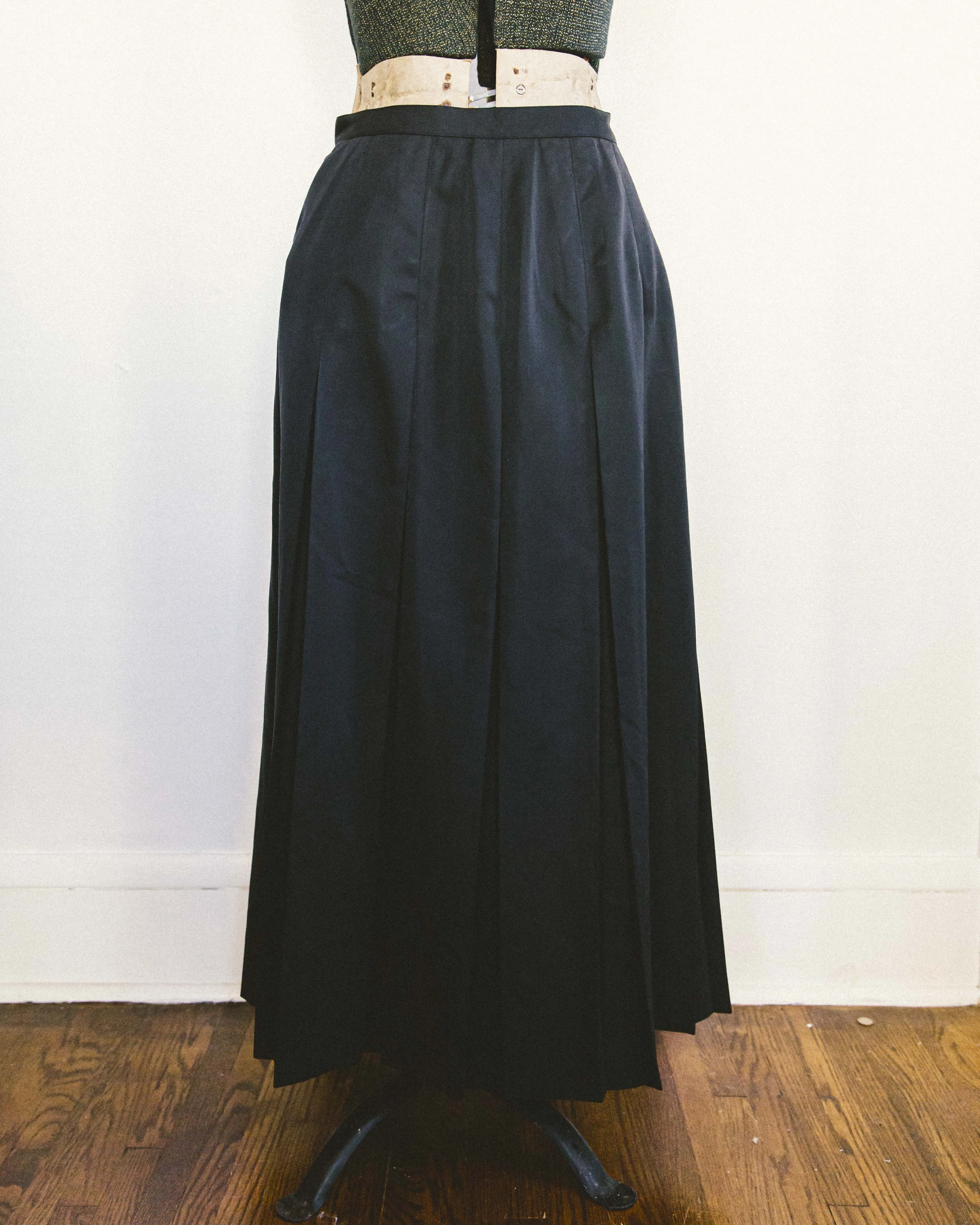 Pleated Maxi Skirt
